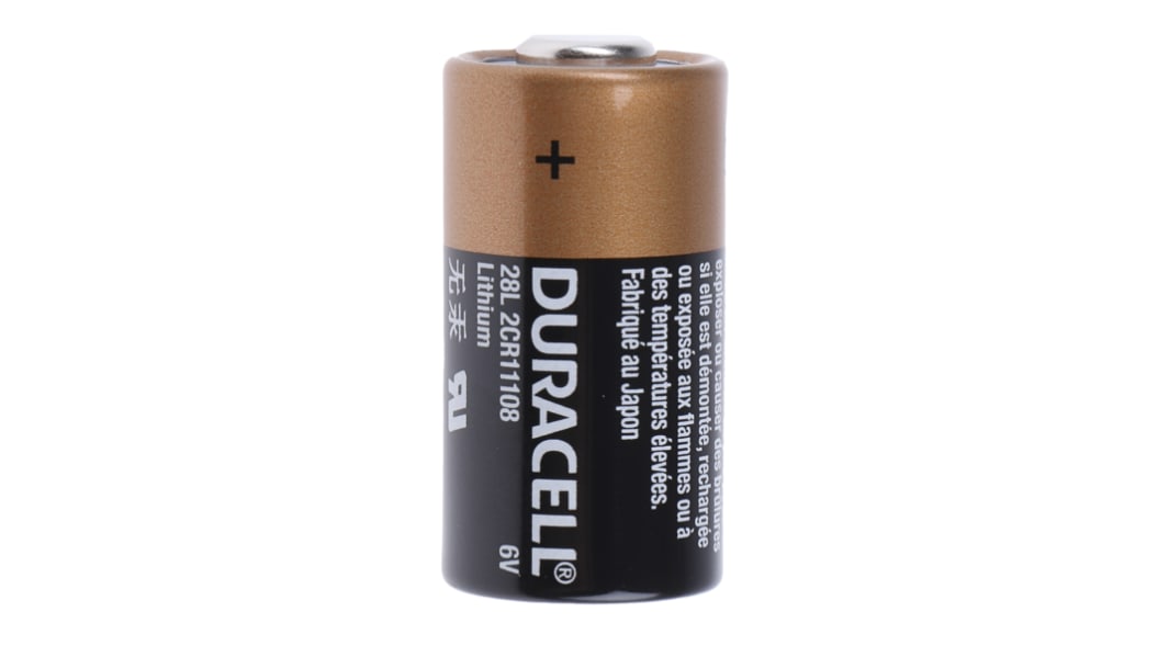 Duracell Lithium Manganese Dioxide 6V, 2CR11108 Camera Battery
