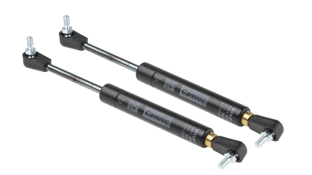 Camloc Gas Springs ガススプリング, 最大ガス反力:400N, チューブ径:15.0mm