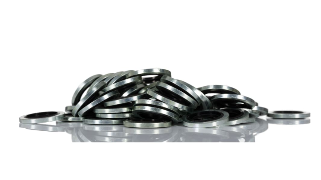 Joints collés RS PRO, Ø int. 13.74mm, Ø ext. 20.57mm, épais. 2.03mm, en Caoutchouc Nitrile