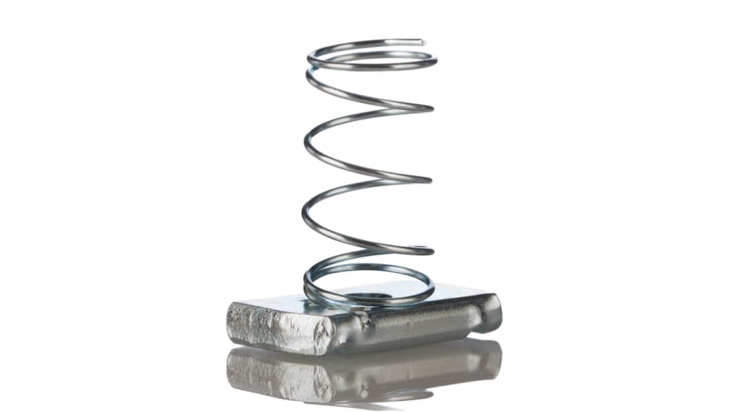 Unistrut Channel Nut, M6, Nut Base Dimensions 41 x 41mm, Stainless Steel, 40g