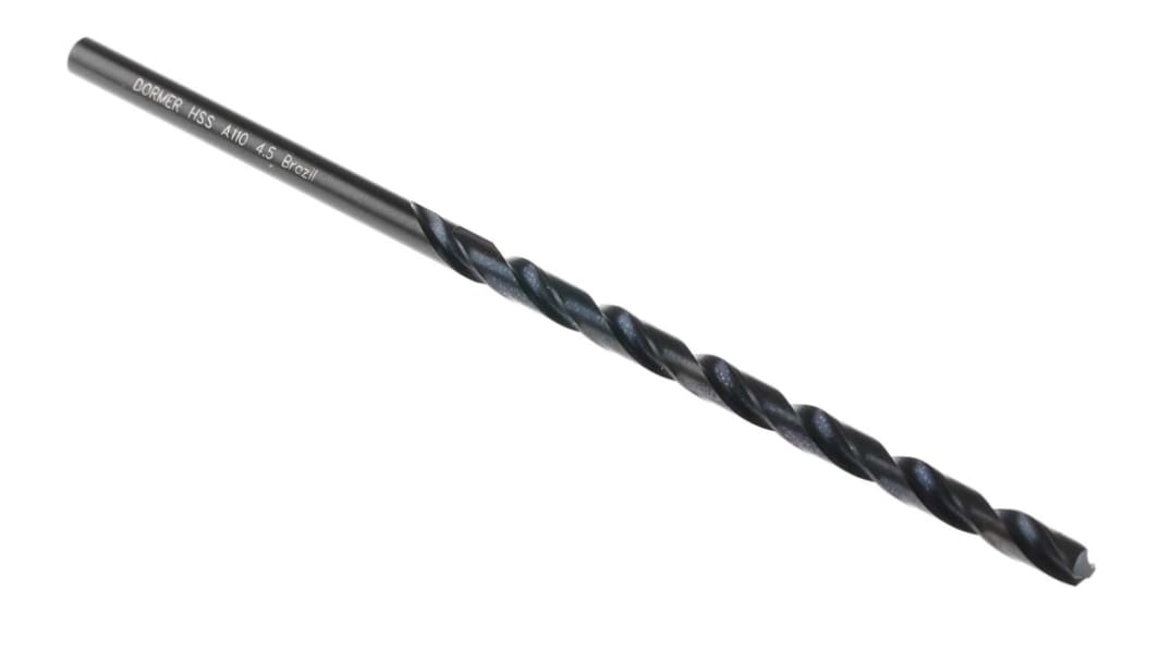Dormer A110 Series HSS Twist Drill Bit, 4.5mm Diameter, 126 mm Overall