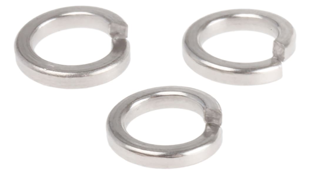 A2 304 Stainless Steel Locking Washers, M3.5, DIN 7980