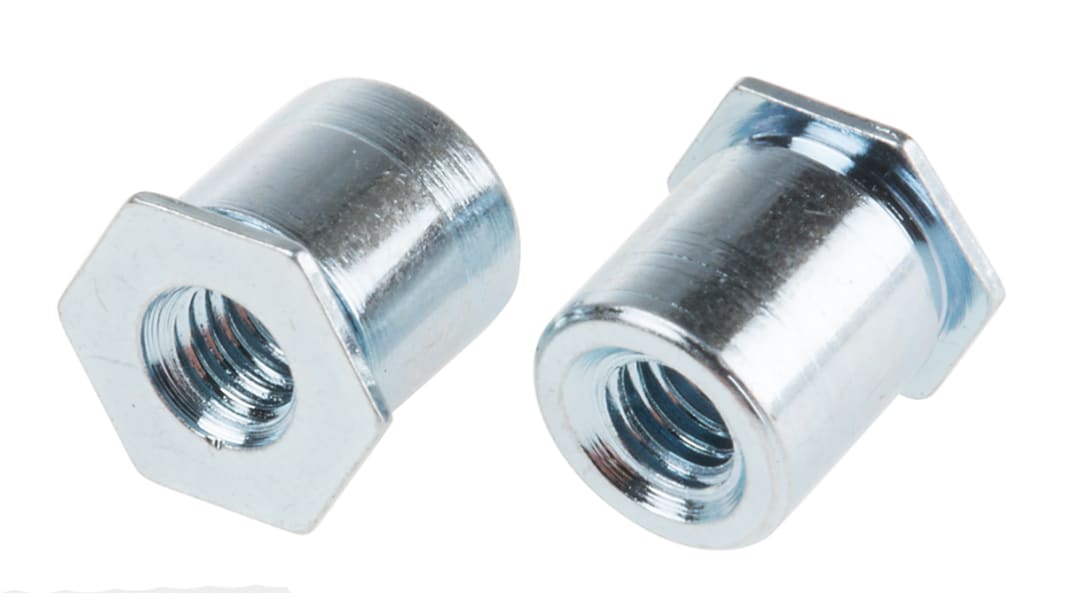 RS PRO Steel Zinc Plated Self-Clinching Standoff, M4