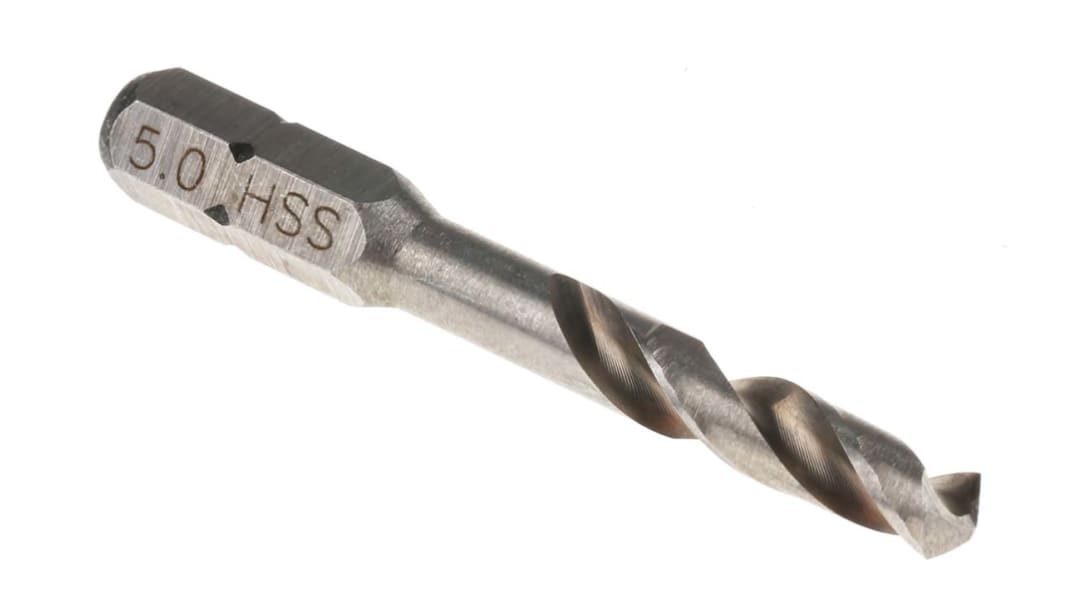 RS PRO HSS Twist Drill Bit, 5mm Diameter, mm Overall