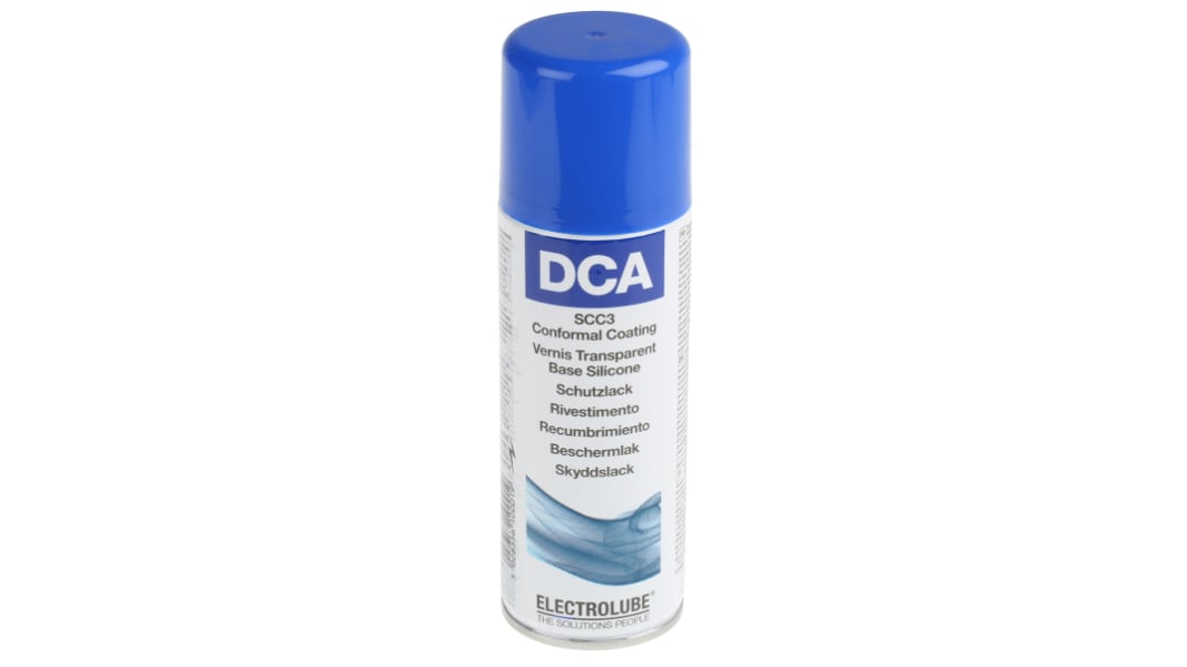 Rivestimento protettivo Trasparente Electrolube, , spray da 200 ml, in Resina siliconica, per PCB