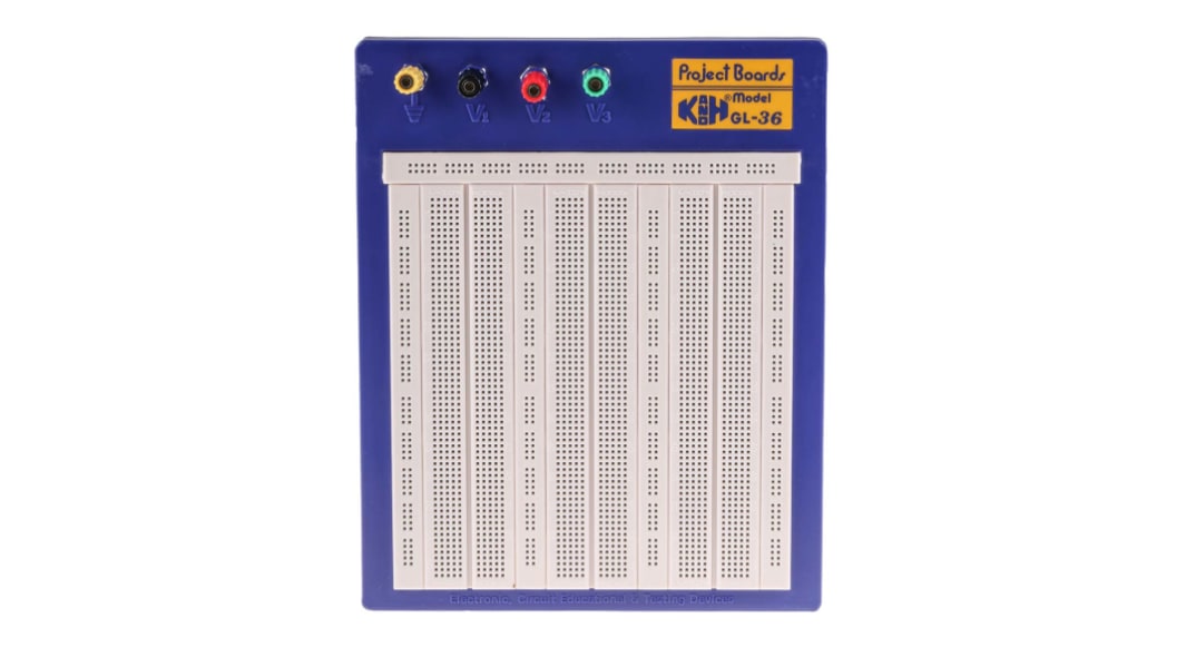 RS PRO Lochraster Experimentierplatine, PCB-Stärke 21mm, B. 195mm, Versuchsaufbauplatine