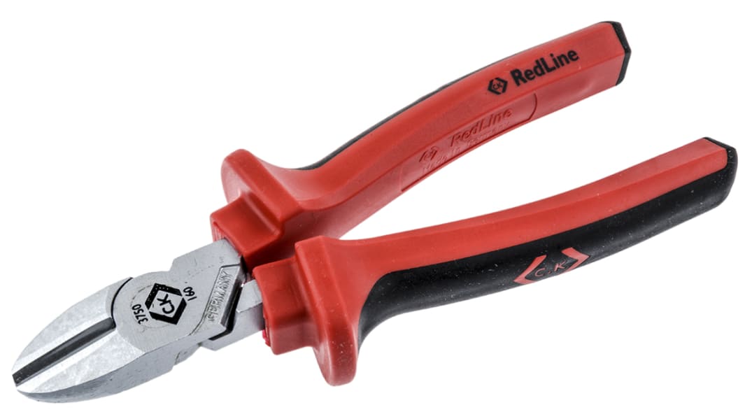 Alicates de corte lateral CK, capacidad de corte 4mm, long. total 160 mm