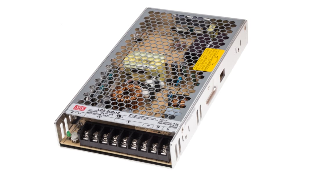 現品限り一斉値下げ！ スイッチング電源 WELL MEAN | LRS-200-12RS 12V RS | 204W 17A dc 電源ユニット