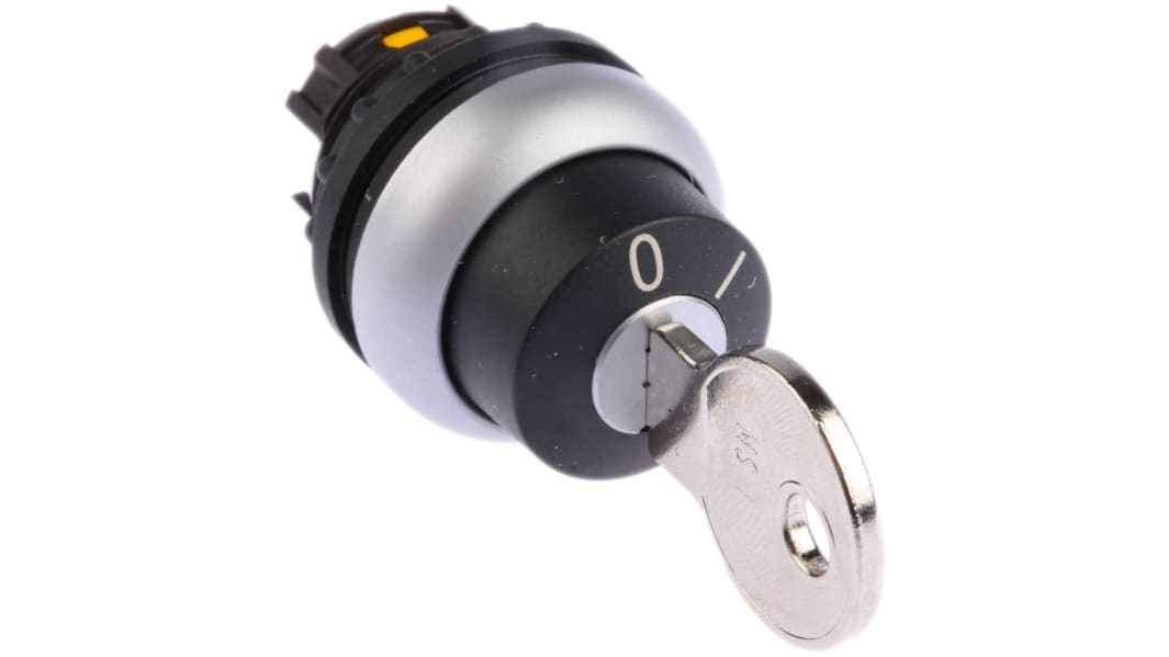 Eaton キースイッチヘッド, 2 ノッチ, モメンタリ, カットアウト直径：23mm, 216881 M22-WS