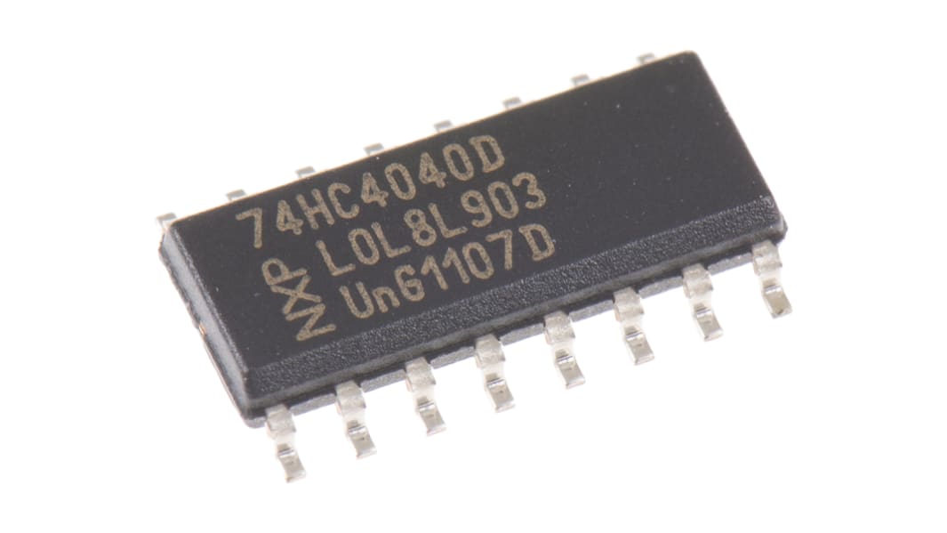 Nexperia 74HC4040D,652 12-stage Surface Mount Binary Counter HC, 16-Pin SOIC