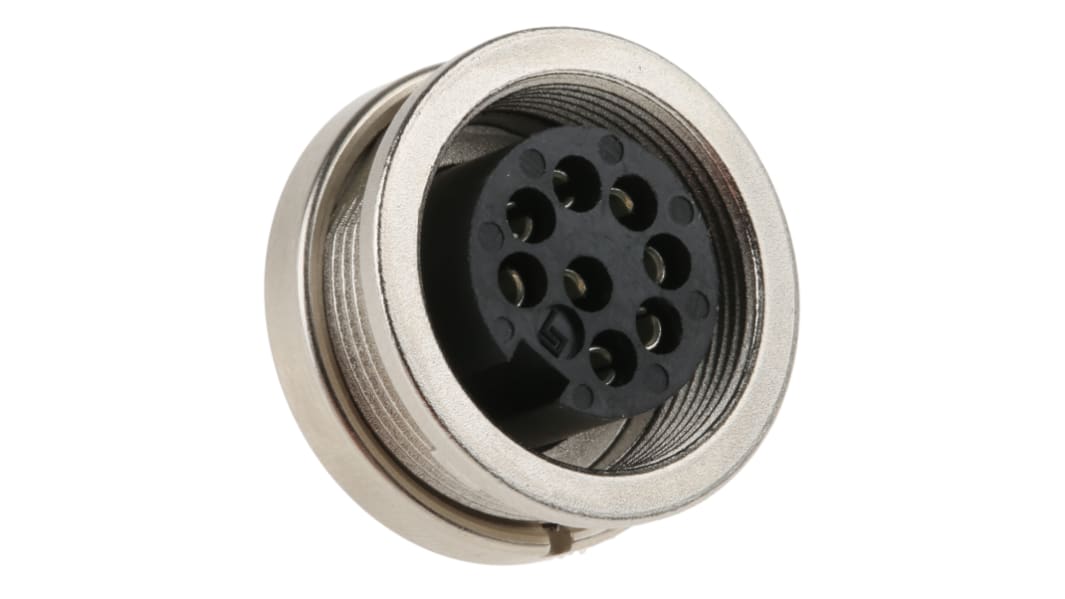 binder Circular Connector, 8 Contacts, Panel Mount, M16 Connector, Socket, Female, IP40, 680 Series