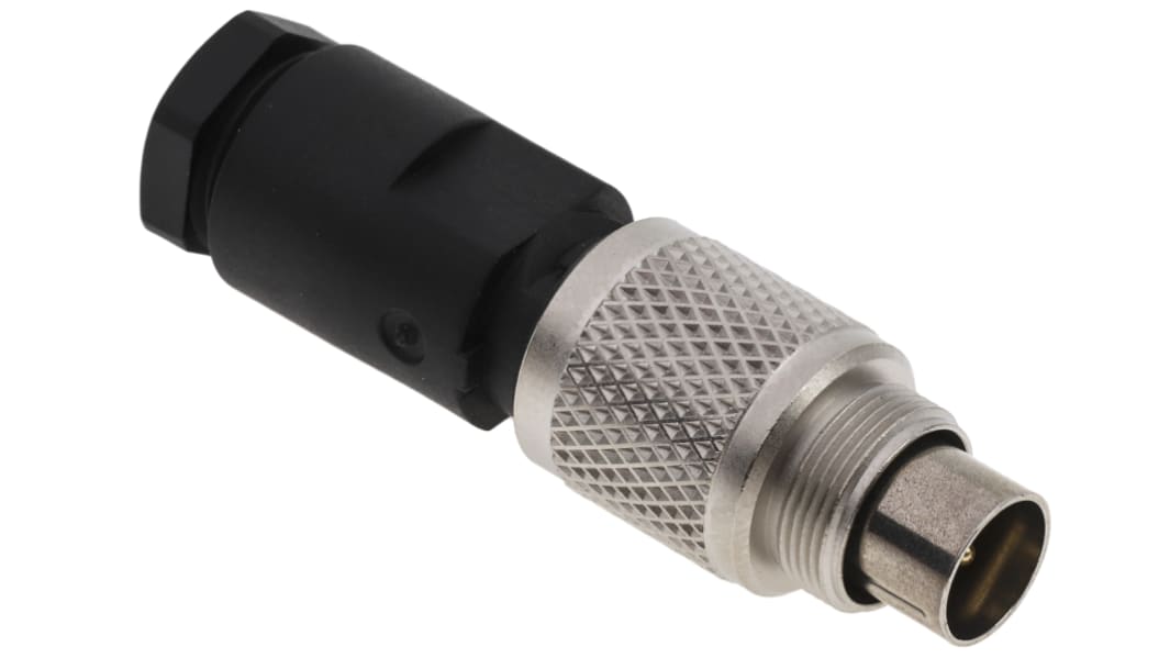 Conector circular binder macho serie 712 de 5 vías macho, montaje aéreo, IP67