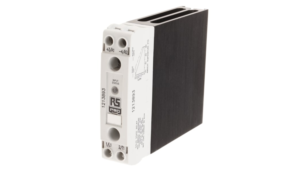 RS PRO Solid State Relay, 30 A Load, DIN Rail Mount, 530 V rms Load, 280 V ac Control