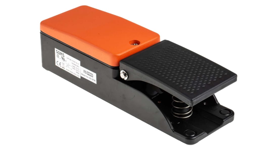 RS PRO Slow Action Foot Switch - SP-CO, 10 A Contact Current, 600V Contact Voltage