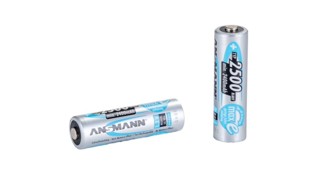 Piles rechargeables AA 2.5Ah Ansmann, NiMH, 1.2V