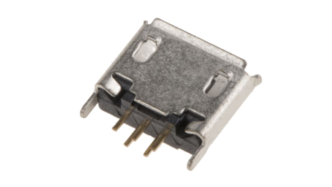 Conector USB Wurth Elektronik 614105150721, Hembra, Recto, Montaje en orificio pasante, Versión 2.0, 30,0 V., 1.8A,