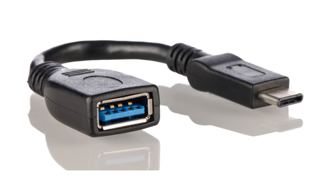 Wurth Elektronik USB 3.1, Male USB C to Female USB A, 120mm