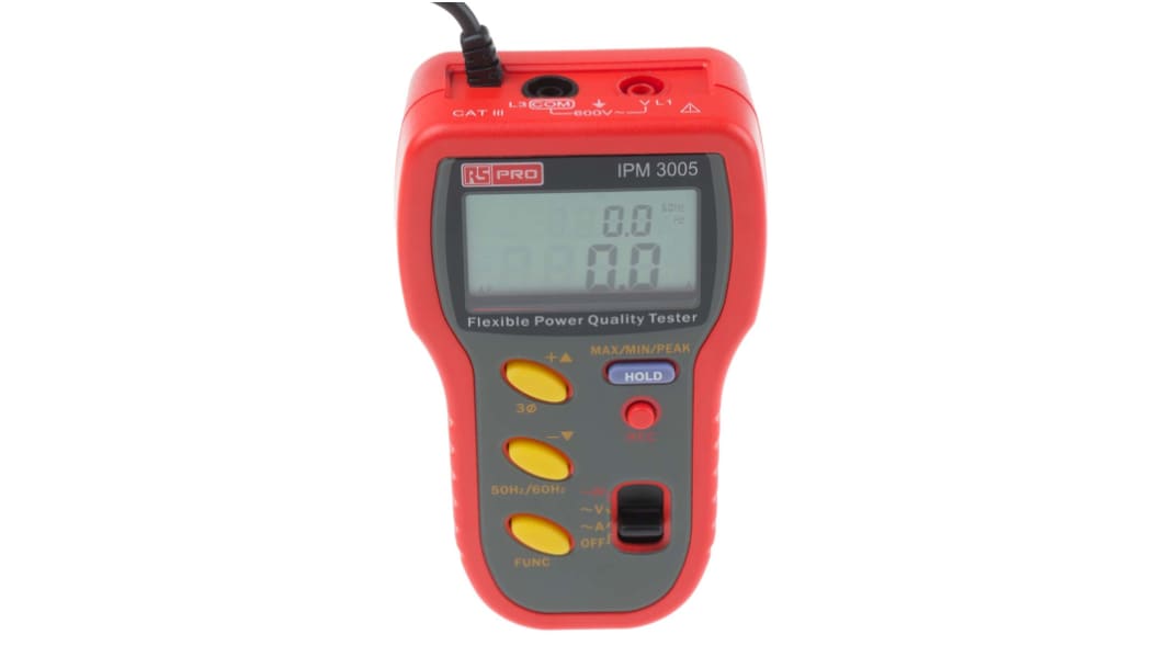 RS PRO IPM3005 Power Quality Analyser, 3000A Max, 600V Max - With RS Calibration