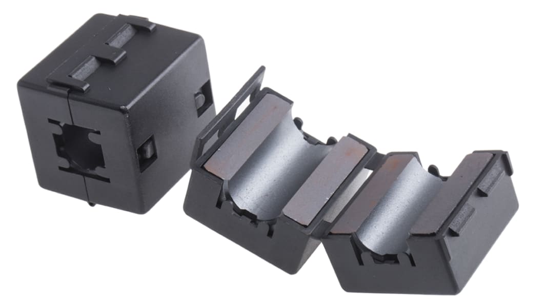 RS PRO Openable Ferrite Clamp, 31.5 x 33 x 30mm, For Computer Peripherals, Digital TV, Internal & External Power