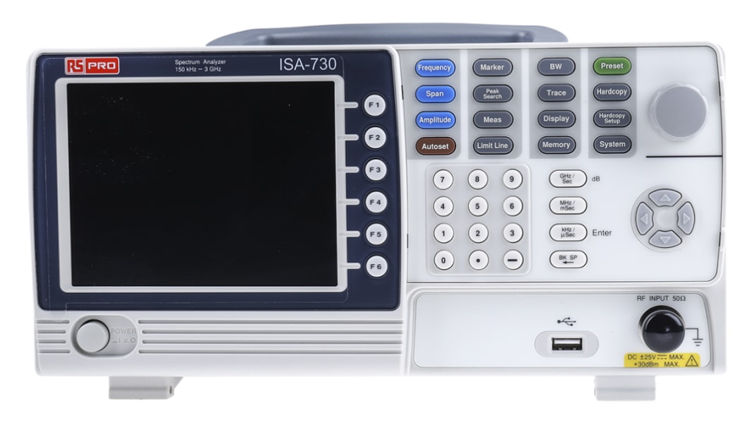 Analyseur de spectre de table RS PRO 150 kHz → 3 GHz