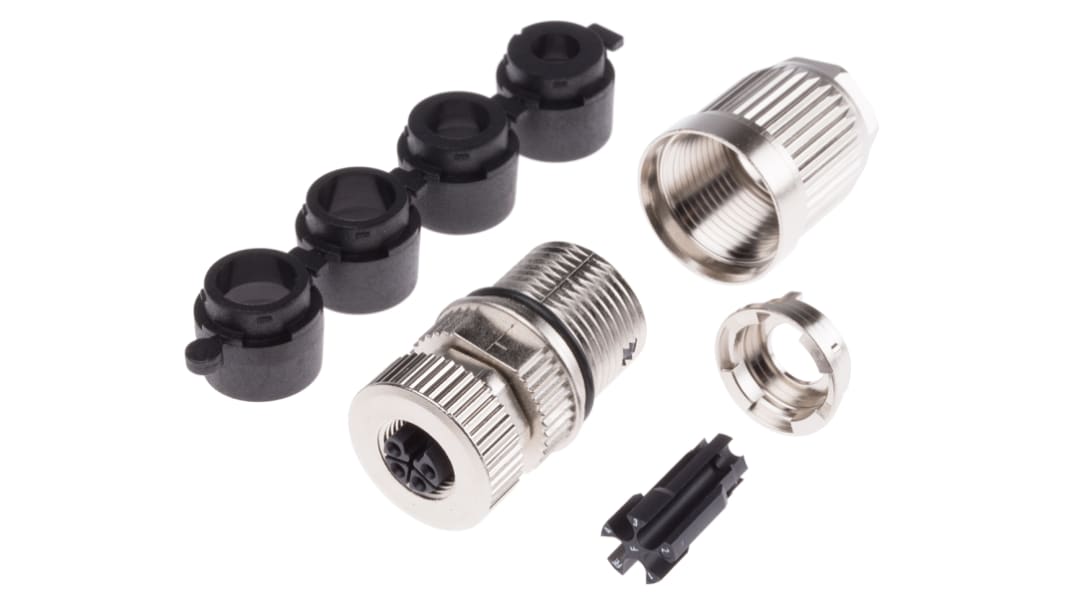 HARTING Circular Connector, 5 Contacts, Panel Mount, M12 Connector, Plug, Female, IP65, IP67