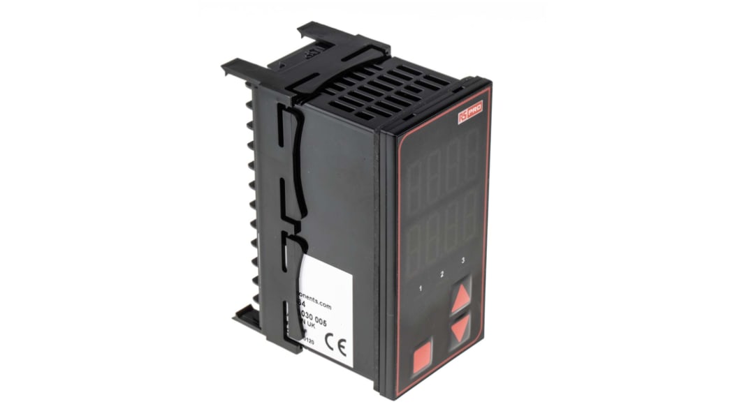 RS PRO Panel Mount PID Temperature Controller, 96 x 48mm, 3 Output Relay, 110 → 240 V ac Supply Voltage
