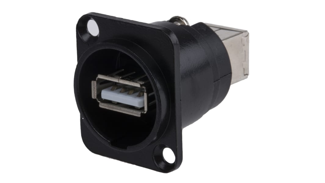 RS PRO Type-A to B, USB2.0 USBコネクタ, メス, パネルマウント