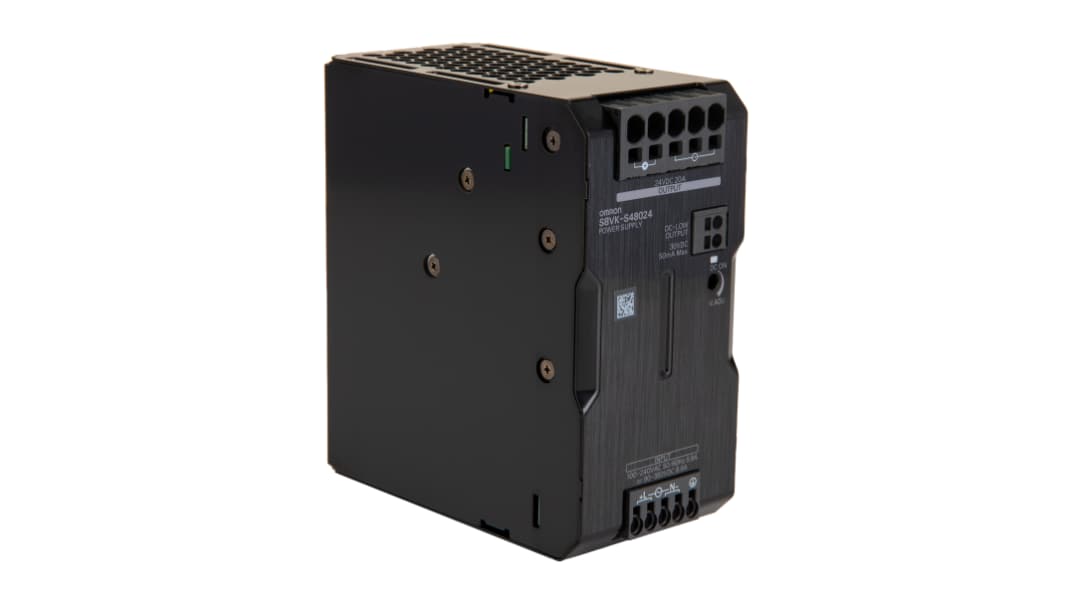Alimentation pour rail DIN Omron, série S8VK-S, 24V c.c.out 20A, 480W