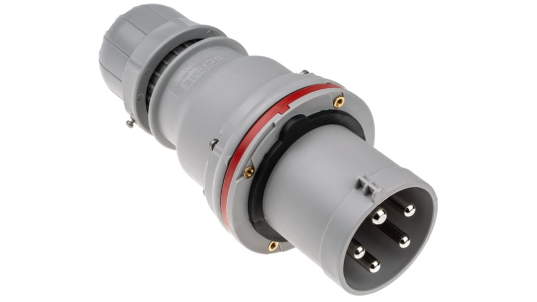 Connettore di alimentazione industriale Scame Maschio, 3P + N + E, 63A, Montaggio su cavo