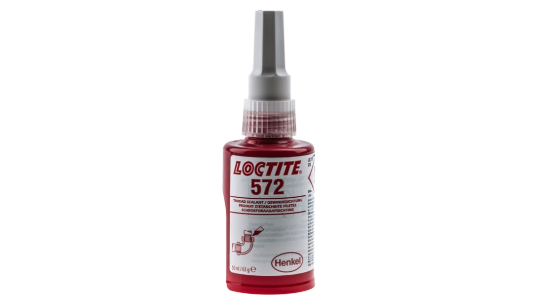 Etanchéité pour Tuyaux Blanc Loctite 572, Flacon 50 ml