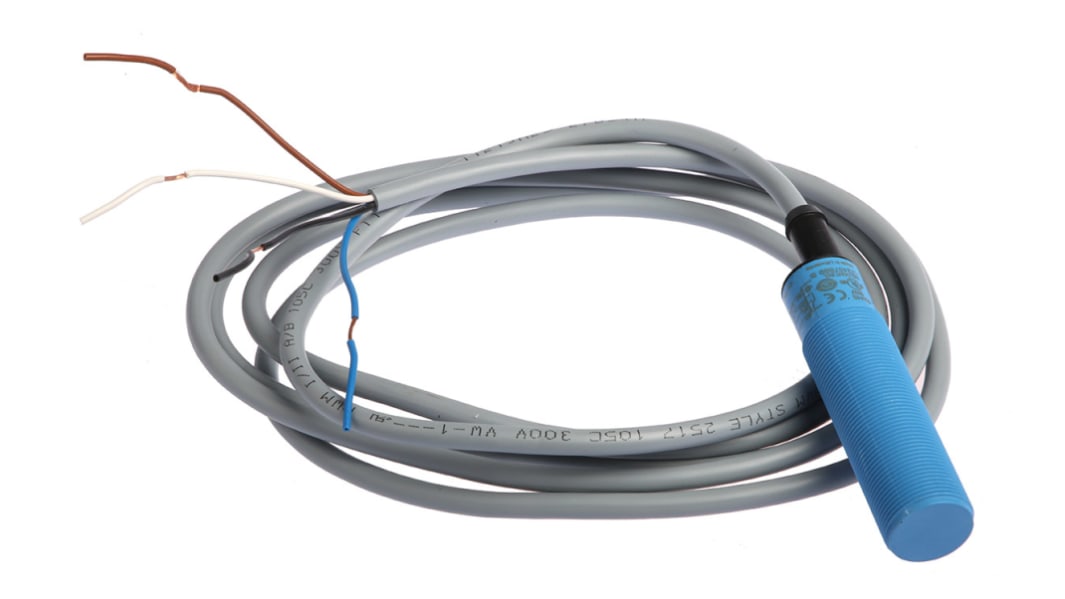 SICK Capacitive Threaded Barrel Proximity Sensor, M18, 8 mm Detection, PNP NO+NC, 10 → 36 V dc