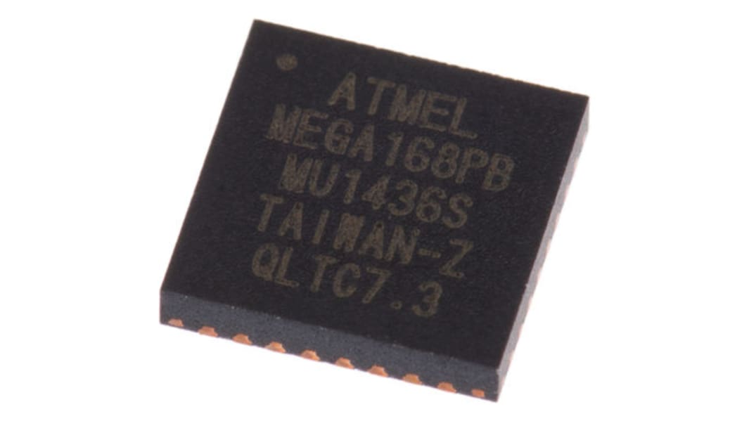 Microchip ATMEGA168PB-MU, 8bit AVR Microcontroller, ATmega, 20MHz, 16 kB Flash, 32-Pin VFQFN
