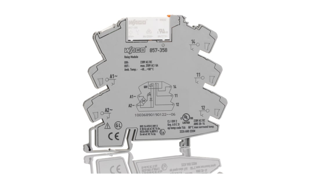 WAGO Interface Relais 230V ac/dc DIN-Schienen 250V ac