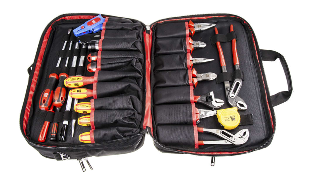 RS PRO 32 Piece Electricians Tool Kit with Case, VDE Approved
