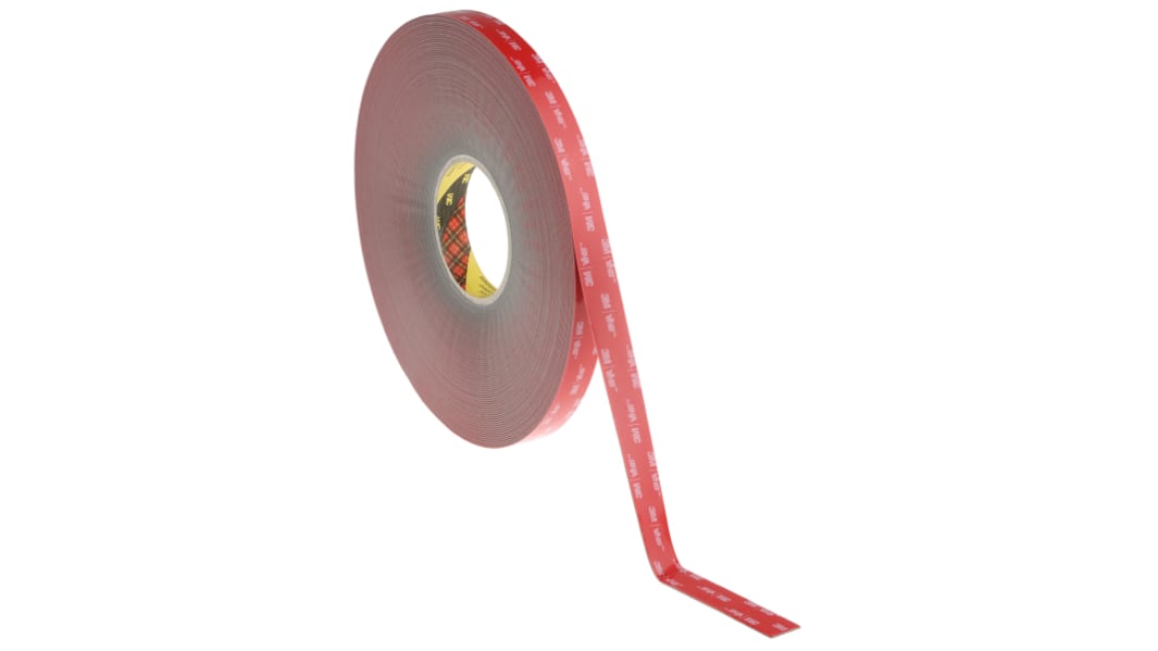 3M GPH-110GF Schaumstoff Klebeband doppelseitig, Grau, Stärke 1.10mm, 19.0mm x 33.0m, 37 N/cm