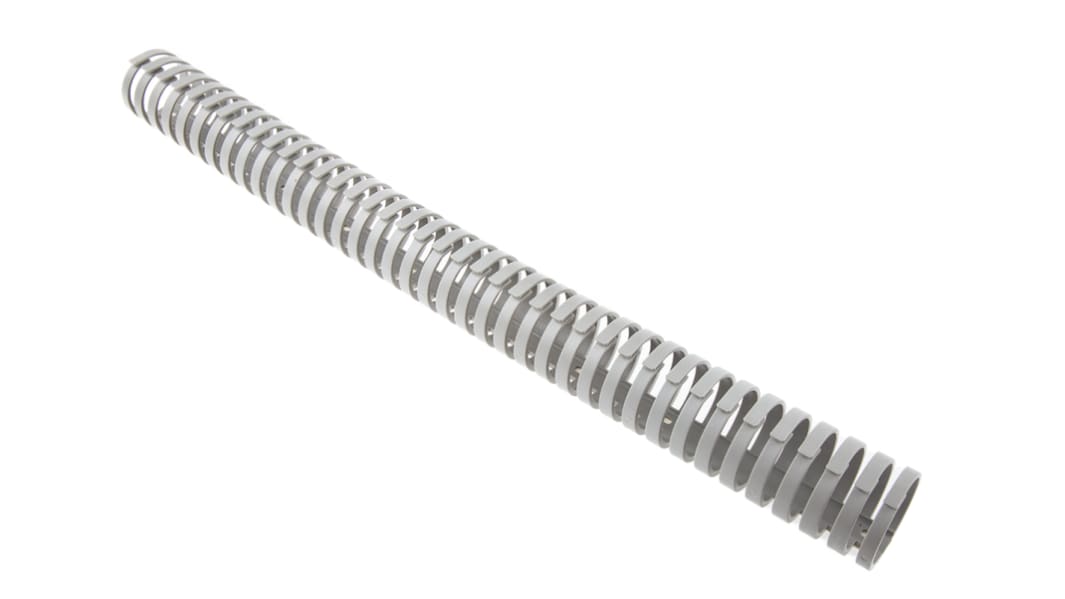 RS PRO Verdrahtungskanal Grau, 30 mm x 30mm Kunststoff, Länge 0.5m, Seitenwand Flexibel