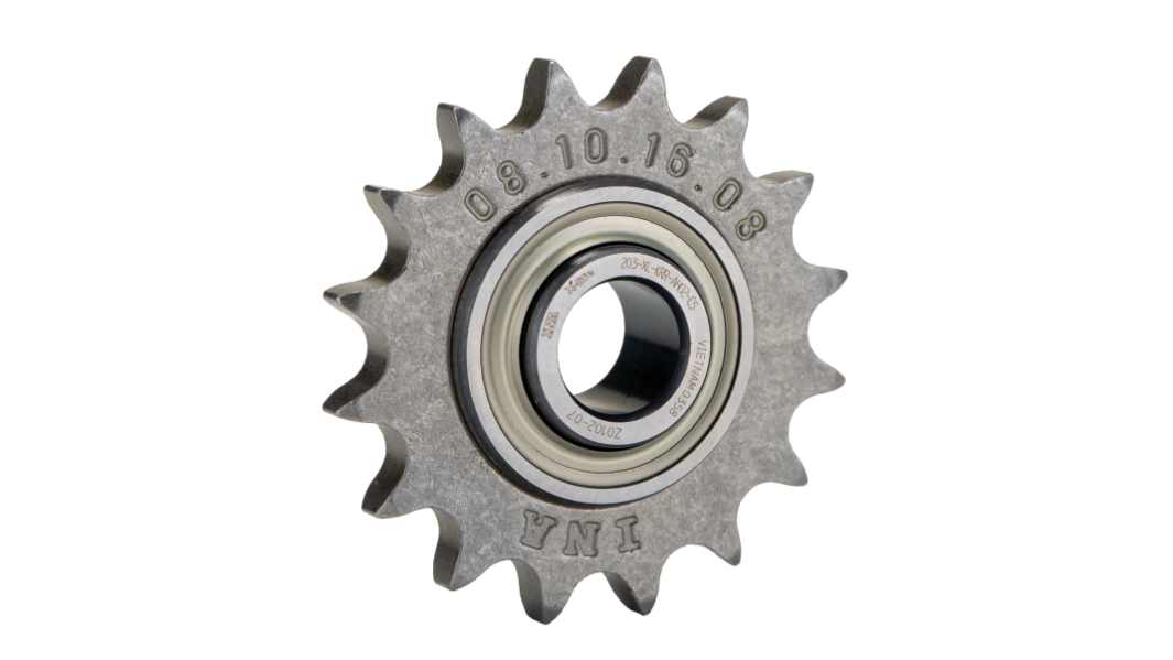 INA 16-Zahn Kettenrad, Stahl, Bohrung Ø 16.2mm, Teilungs-Ø 1/2Zoll, 18.3mm