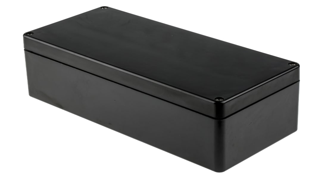 RS PRO Black Glass Fibre Reinforced Polyester Junction Box, IP66, ATEX, IECEx, 360 x 160 x 90mm