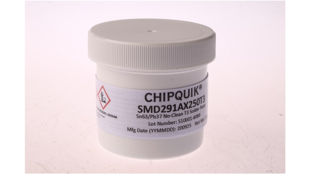CHIPQUIK SMD291AX Solder Paste, 250g Tub