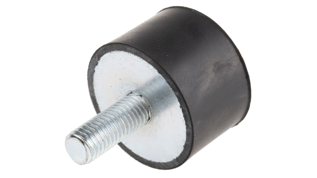 Plot antivibratoire mâle RS PRO M10 Ø 40mm en Caoutchouc naturel