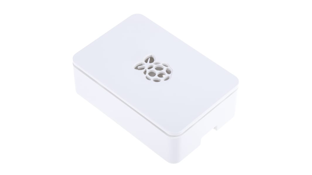 DesignSpark ABS Case for use with Raspberry Pi 2B, Raspberry Pi 3B, Raspberry Pi 3B+ in White