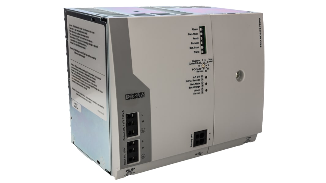 Phoenix Contact TRIO-UPS 2-Kanal DIN-Schienen USV Stromversorgung 600W, 120V / 6A