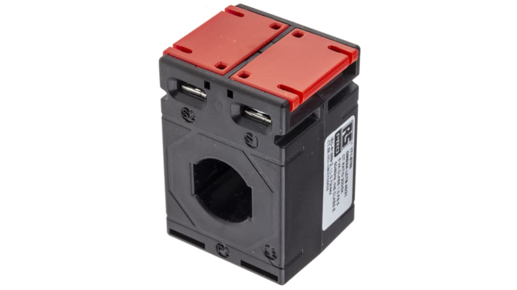 Trasformatore di corrente RS PRO, ingresso 200A, uscita 5 A, 200:5, foro 21 x 10mm