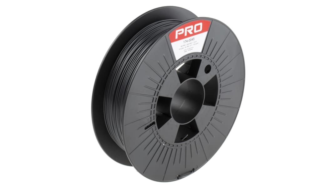 RS PRO ASA 3D-Drucker Filament zur Verwendung mit Gängige Desktop-3D-Drucker, Grau, 1.75mm, FDM, 500g