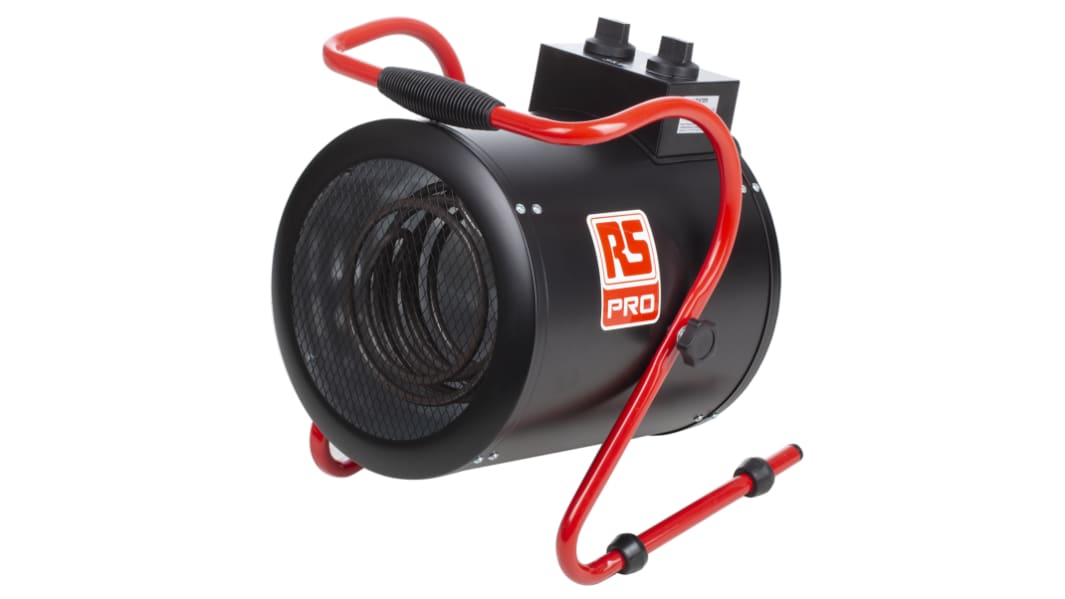 Chauffage industriel RS PRO, 3KW, Posé au sol, 230V c.a.