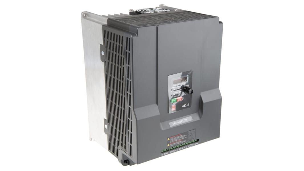 RS PRO 3-Phasen Frequenzumrichter 11 kW 380 → 480 V ac / 26,4 A 599Hz für Große Auswahl an Antriebsanwendungen