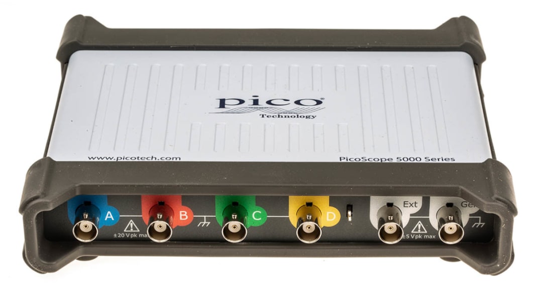PicoScope 5000D 5443D PC Oszilloskop 4-Kanal Analog Analog 100MHz CAN, LIN, RS232, RS422, RS485, SPI, UART, USB