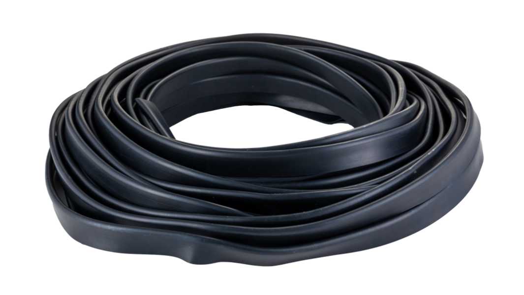 RS PRO Kantenschutz, , EPDM, Schwarz, B. 6.5mm, H. 18 mm, L. 20m