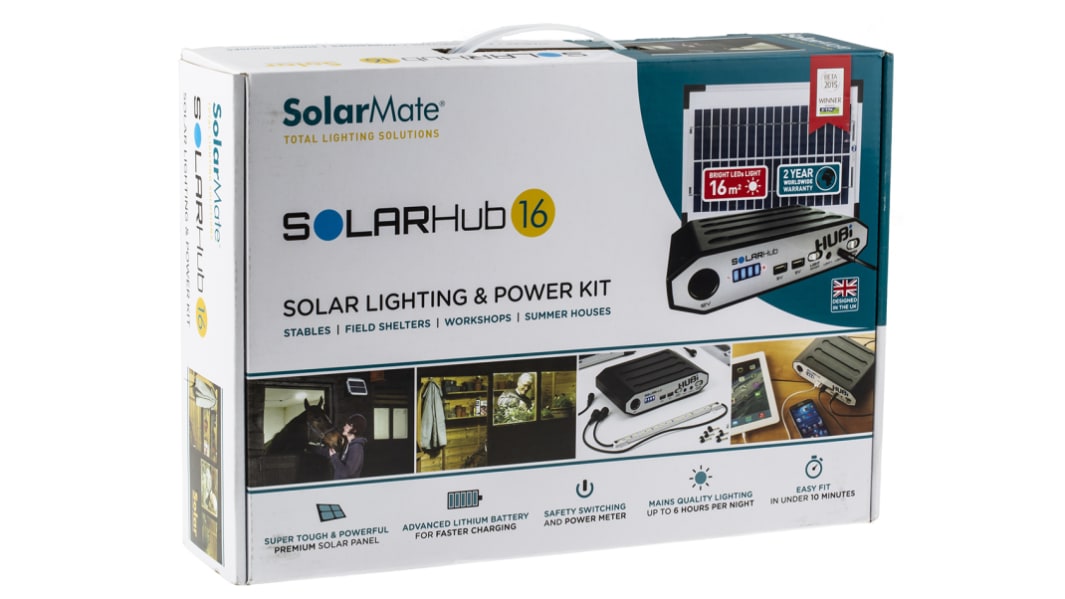 Kit per energia rinnovabile RS PRO, 5W, 5W, 22V, 36 celle, Policristallino, 250 x 200 x 25mm