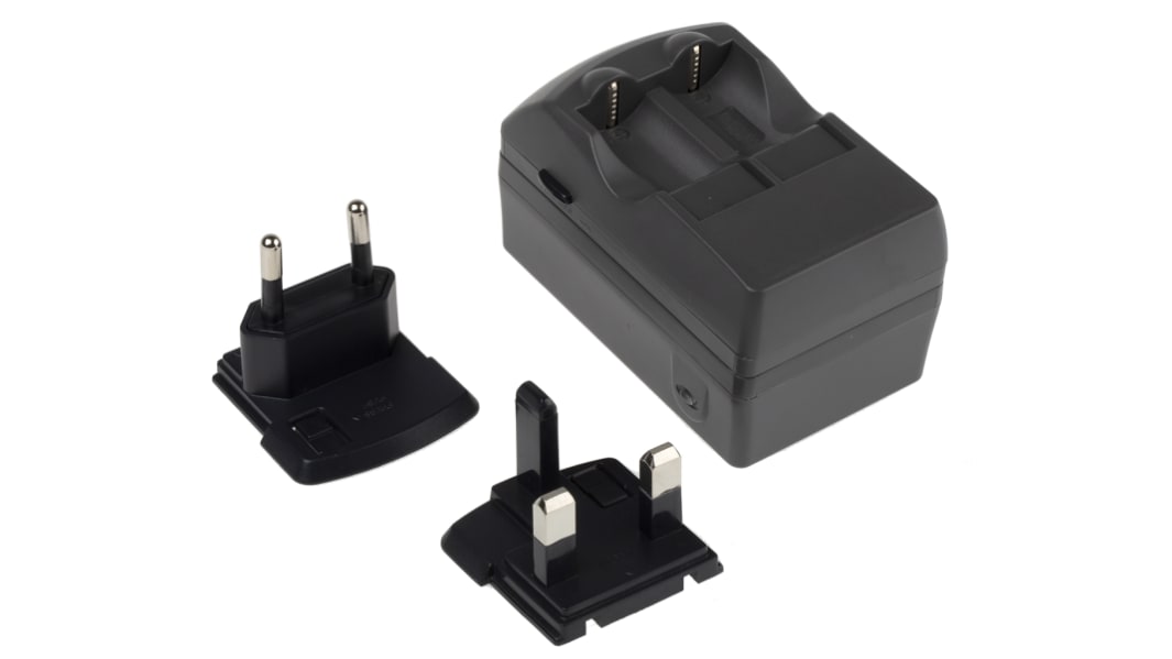 Cargador de batería Li-Ion para pilas RCR123, hasta 2 unidades, salida 0 → 3.65V, 350mA, 350mA, enchufe EU, UK